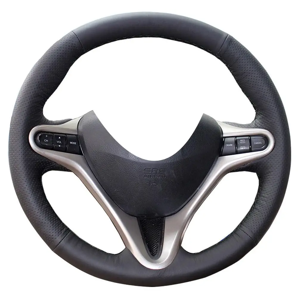 Black Perforated Leather Steering Wheel Cover For 3-Spoke Honda Civic 2006–2011, 13.5–14.5 Inch, Stitch-On, Non-Slip Design
Black Perforated Leather Steering Wheel Cover For 3-Spoke Honda Civic 2006–2011, 13.5–14.5 Inch, Stitch-On, Non-Slip Design