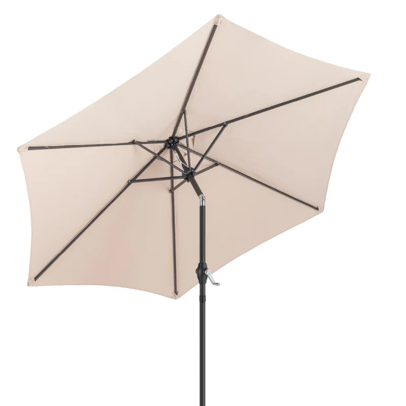 7.5FT circular outdoor terrace umbrella with tilt adjustment, crank lift, 6 iron bars and poles, waterproof and UV resistant
7.5FT circular outdoor terrace umbrella with tilt adjustment, crank lift, 6 iron bars and poles, waterproof and UV resistant