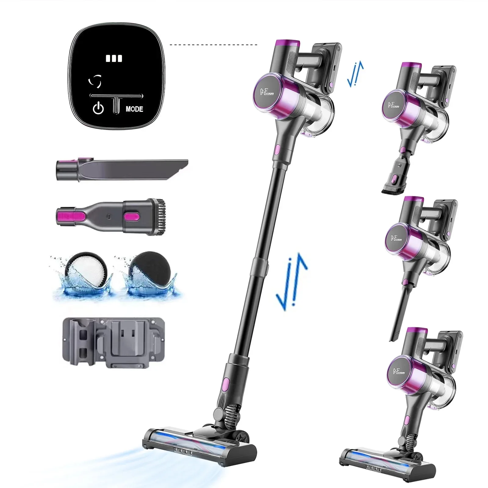 Multifunctional Cordless Stick Vacuum Cleaner, Handheld Vacuum Cleaner with Removable Battery
Multifunctional Cordless Stick Vacuum Cleaner, Handheld Vacuum Cleaner with Removable Battery