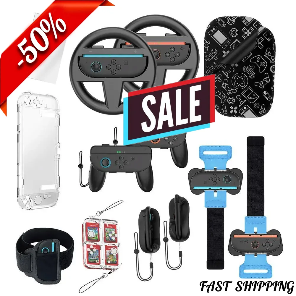 Комплект аксессуаров для Nintendo Switch 2, семейный комплект, защитный чехол, защита экрана, рулевое колесо, улучшенный игровой опыт
Комплект аксессуаров для Nintendo Switch 2, семейный комплект, защитный чехол, защита экрана, рулевое колесо, улучшенный игровой опыт