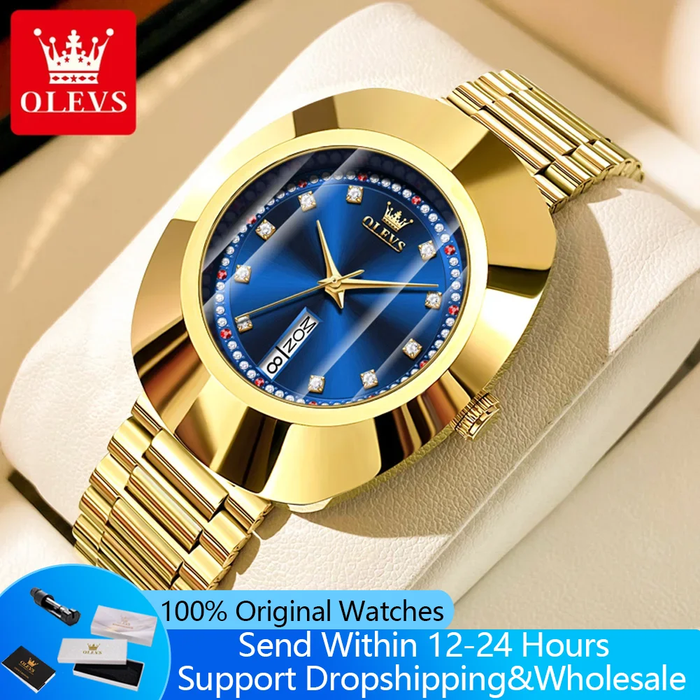 OLEVS 7017 Original Quartz Watch For Women Elegant Luxury Tungsten Steel Oval Diamond Dial Waterproof Women's Dress Wristwatches
OLEVS 7017 Original Quartz Watch For Women Elegant Luxury Tungsten Steel Oval Diamond Dial Waterproof Women's Dress Wristwatches