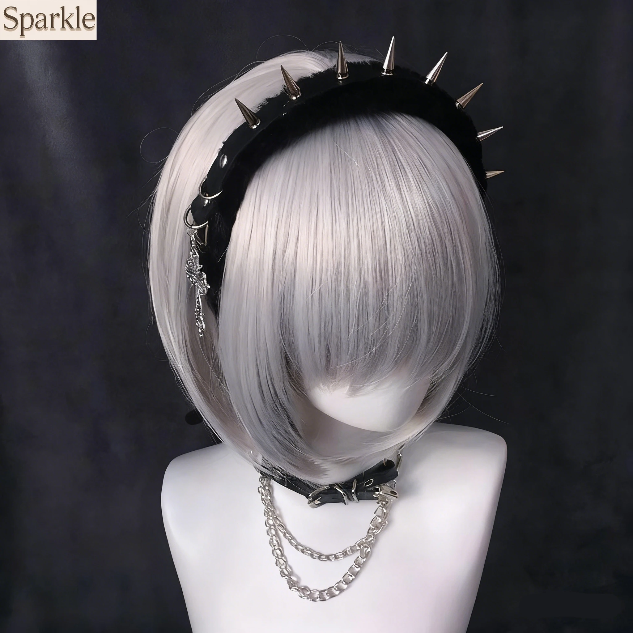 Original Handmade Japanese Subculture Headband Y2K Gothic Spiked Rivet Cross Furry Hair Hoop Alternative Fashion Hair Accessory
Original Handmade Japanese Subculture Headband Y2K Gothic Spiked Rivet Cross Furry Hair Hoop Alternative Fashion Hair Accessory
