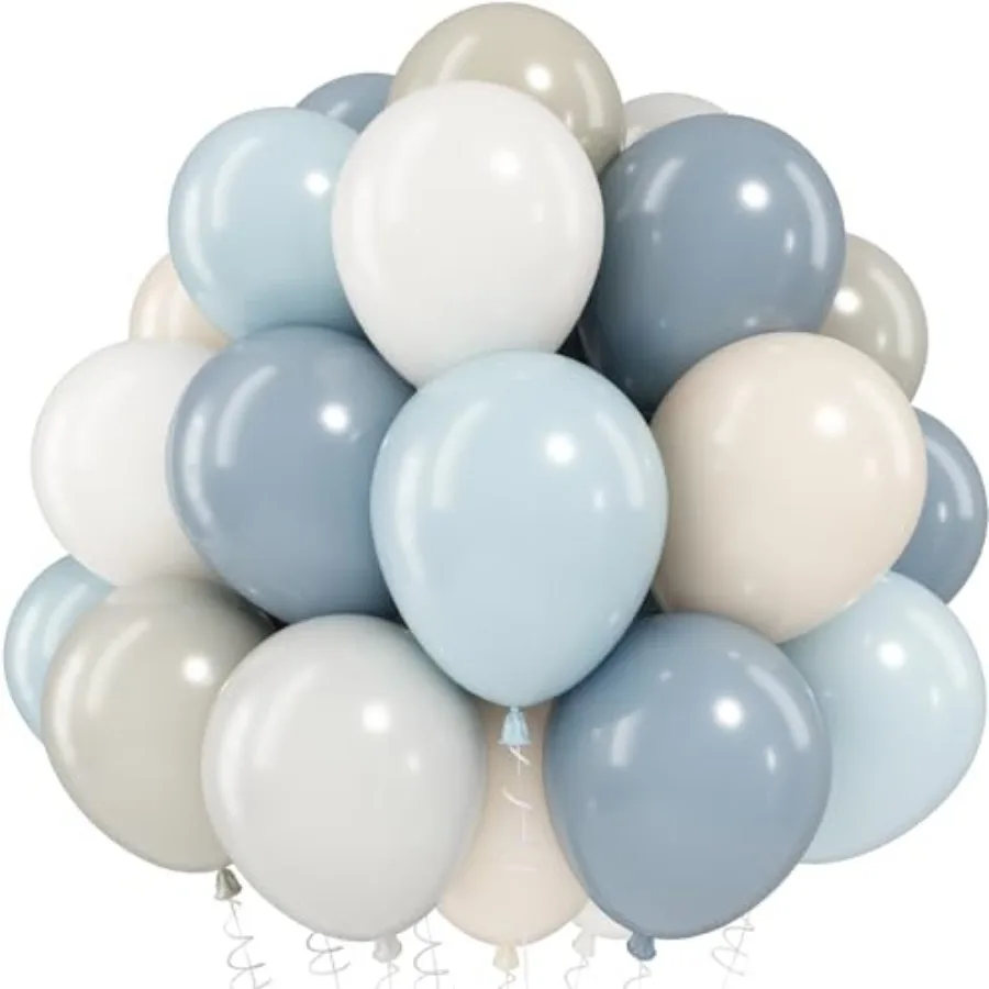 Dusty Balloons, 60 PCS 12 Inch Fog Slate Pastel Sand Cream Beige Latex Balloon for Baby Boy Shower Bridal Shower Wedding Bachel
Dusty Balloons, 60 PCS 12 Inch Fog Slate Pastel Sand Cream Beige Latex Balloon for Baby Boy Shower Bridal Shower Wedding Bachel