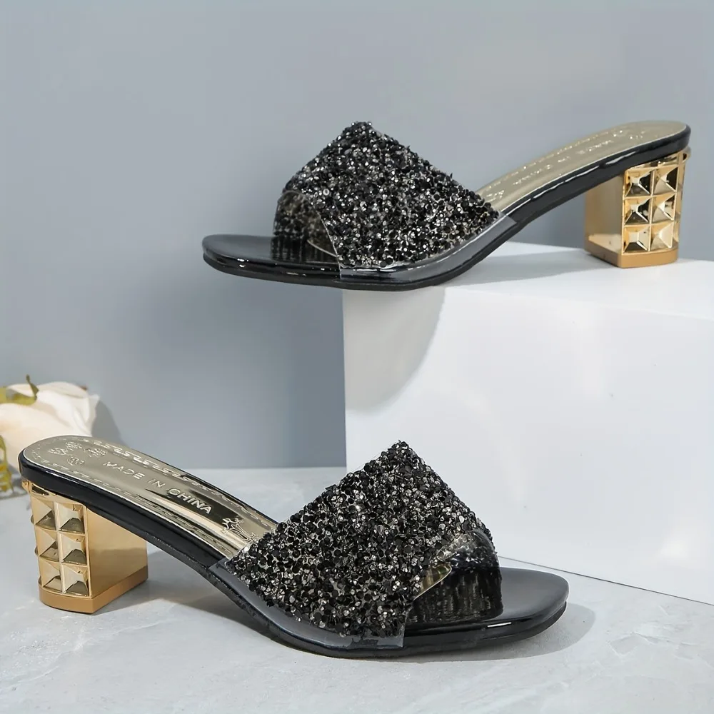 Designer Women Sandals Summer Strange High Heels Sandals Luxury Crystal Square Toe Slippers Women Sexy Slip on Party Shoes
Designer Women Sandals Summer Strange High Heels Sandals Luxury Crystal Square Toe Slippers Women Sexy Slip on Party Shoes