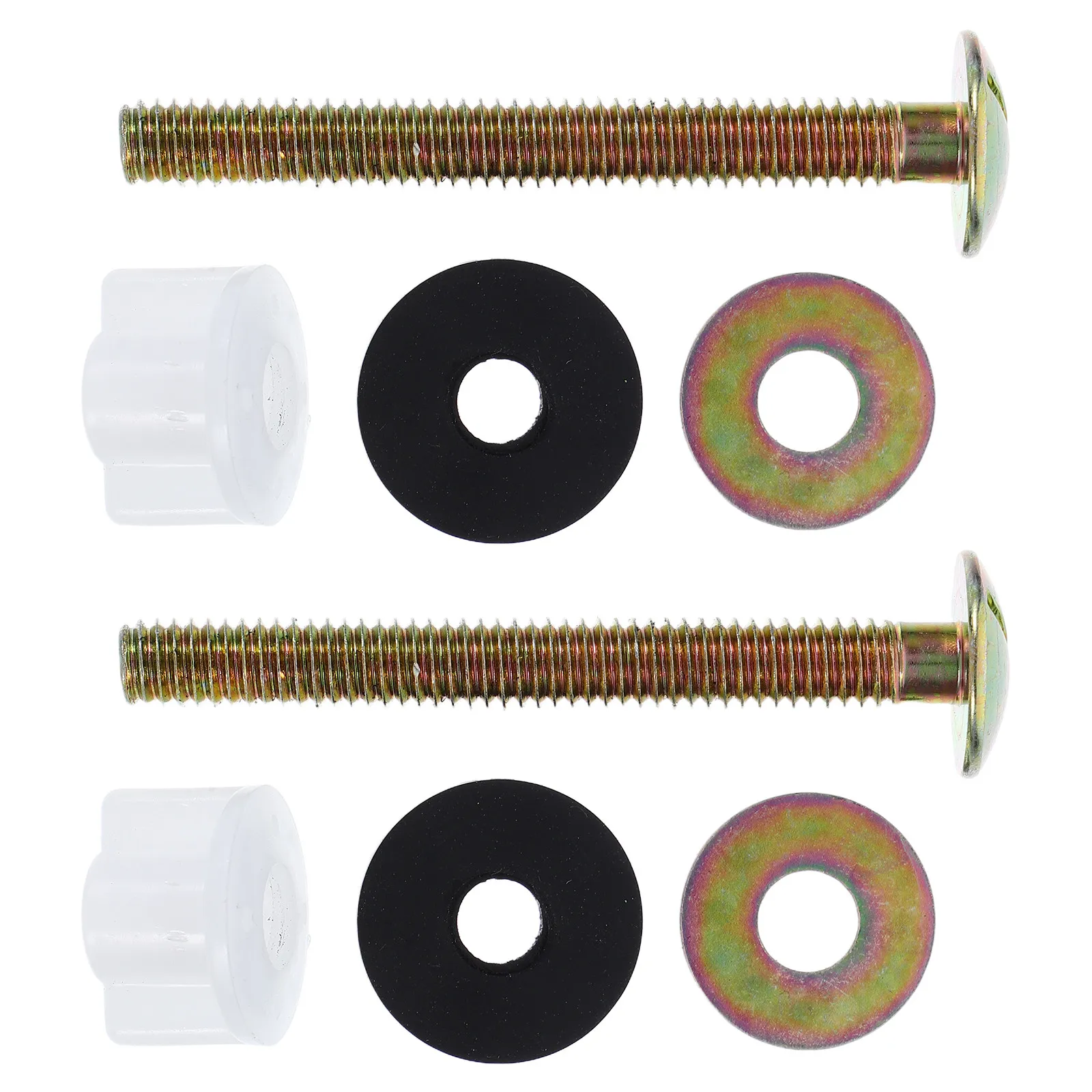 2Pcs Universal Toilet Seat Bolts Heavy Duty Toilet Tank Fixing Screws with Rubber Sealing Rings Nuts Washers Easy Replace Repair
2Pcs Universal Toilet Seat Bolts Heavy Duty Toilet Tank Fixing Screws with Rubber Sealing Rings Nuts Washers Easy Replace Repair