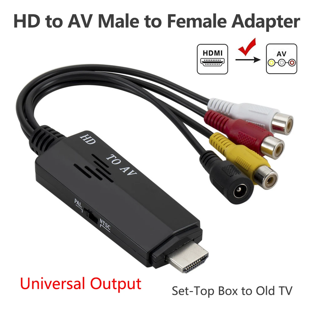 1080P HD Input to 3 RCA Output Video Converter Box for TV Stick PS2 Xbox N64 Switch to Vintage TV Display
1080P HD Input to 3 RCA Output Video Converter Box for TV Stick PS2 Xbox N64 Switch to Vintage TV Display