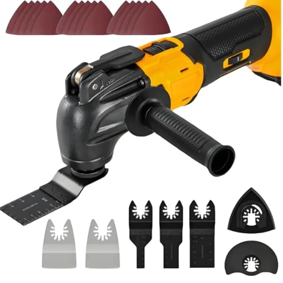 Cordless Oscillating Tool Compatible with Dewalt 20V MAX Battery Brushless Oscillating Orbiting Tool 23PCS Multi-tool Kit 6-Gea
Cordless Oscillating Tool Compatible with Dewalt 20V MAX Battery Brushless Oscillating Orbiting Tool 23PCS Multi-tool Kit 6-Gea
