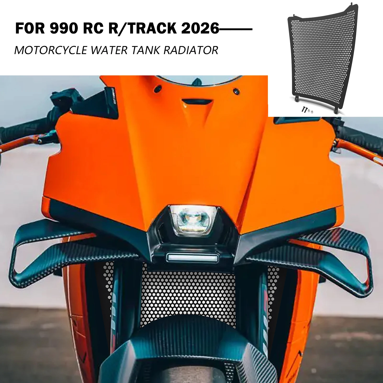 Motorcycle Radiator Guard Protection Radiator Cover Protector cooling net For KTM 990 RC R 2026 990 RC R Track 2026-
Motorcycle Radiator Guard Protection Radiator Cover Protector cooling net For KTM 990 RC R 2026 990 RC R Track 2026-