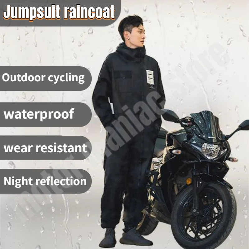 Motorcycle Riding Raincoat One-piece Style Windproof Waterproof Clothing Outdoor Fishing One-piece Raincoat Cycling Equipment
Motorcycle Riding Raincoat One-piece Style Windproof Waterproof Clothing Outdoor Fishing One-piece Raincoat Cycling Equipment