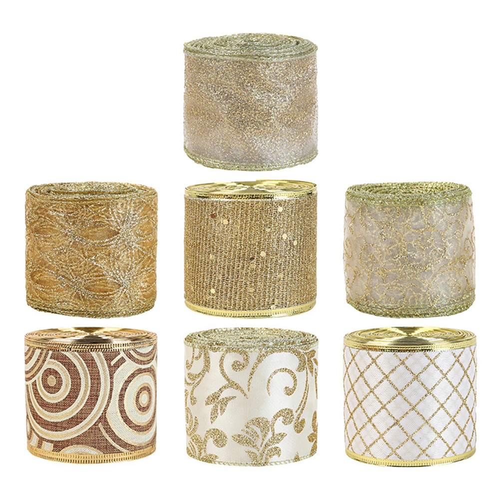 Craft Projects Glitter Wired Ribbon Metallic Edge Ribbon For Bouquets Lightweight Polyester Material Metallic Wired Edge
Craft Projects Glitter Wired Ribbon Metallic Edge Ribbon For Bouquets Lightweight Polyester Material Metallic Wired Edge