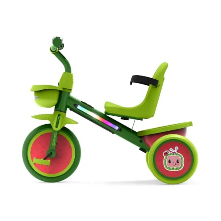 Light-Up Trike Front and Rear Baskets with Multi-Colored LED Lights Seatbelt and Bell
Light-Up Trike Front and Rear Baskets with Multi-Colored LED Lights Seatbelt and Bell