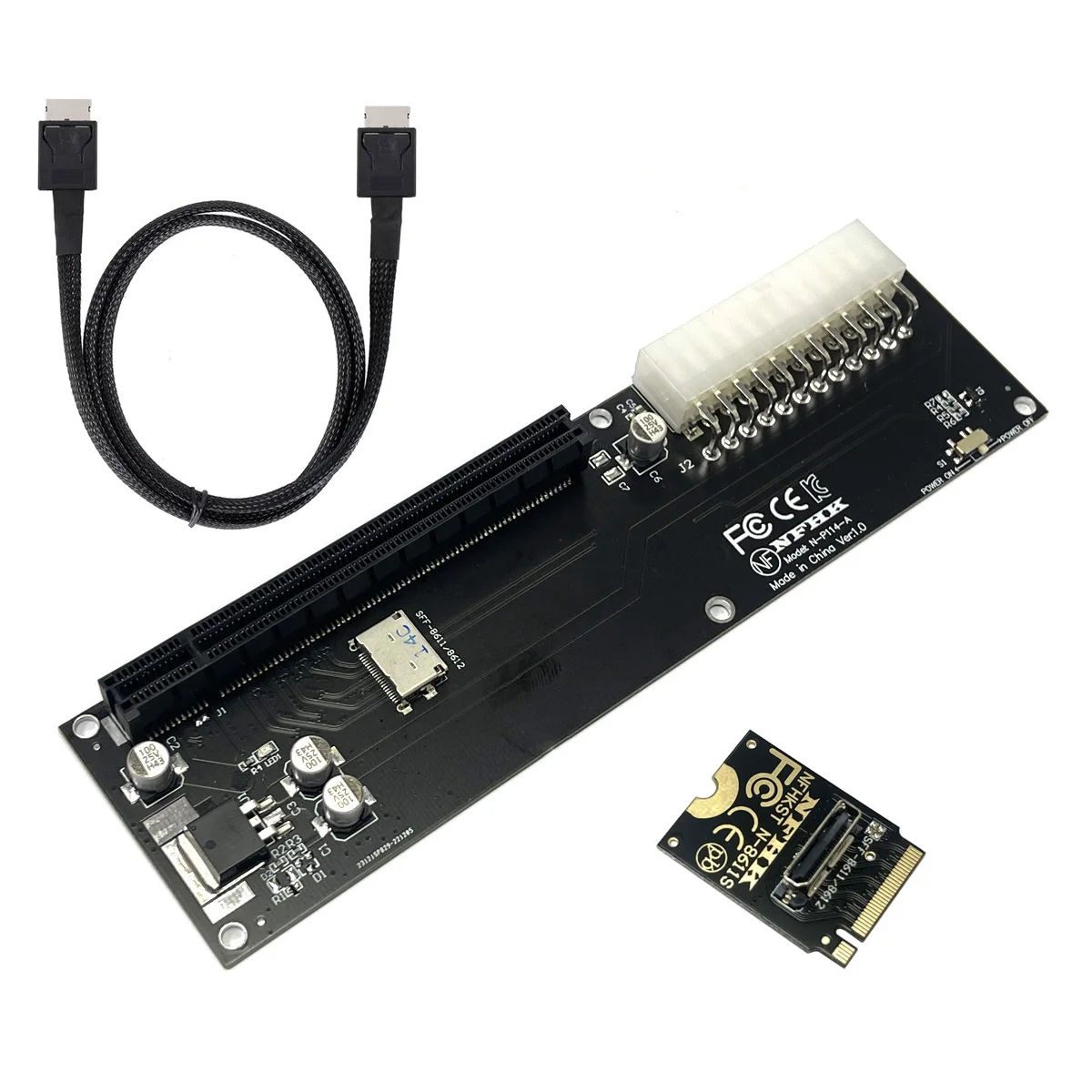 Cablecc M.2 M-key PCI-E 3.0 SFF-8612 SFF-8611 Oculink Host Adapter for External Graphics Card & SSD GPD WIN Max2
Cablecc M.2 M-key PCI-E 3.0 SFF-8612 SFF-8611 Oculink Host Adapter for External Graphics Card & SSD GPD WIN Max2