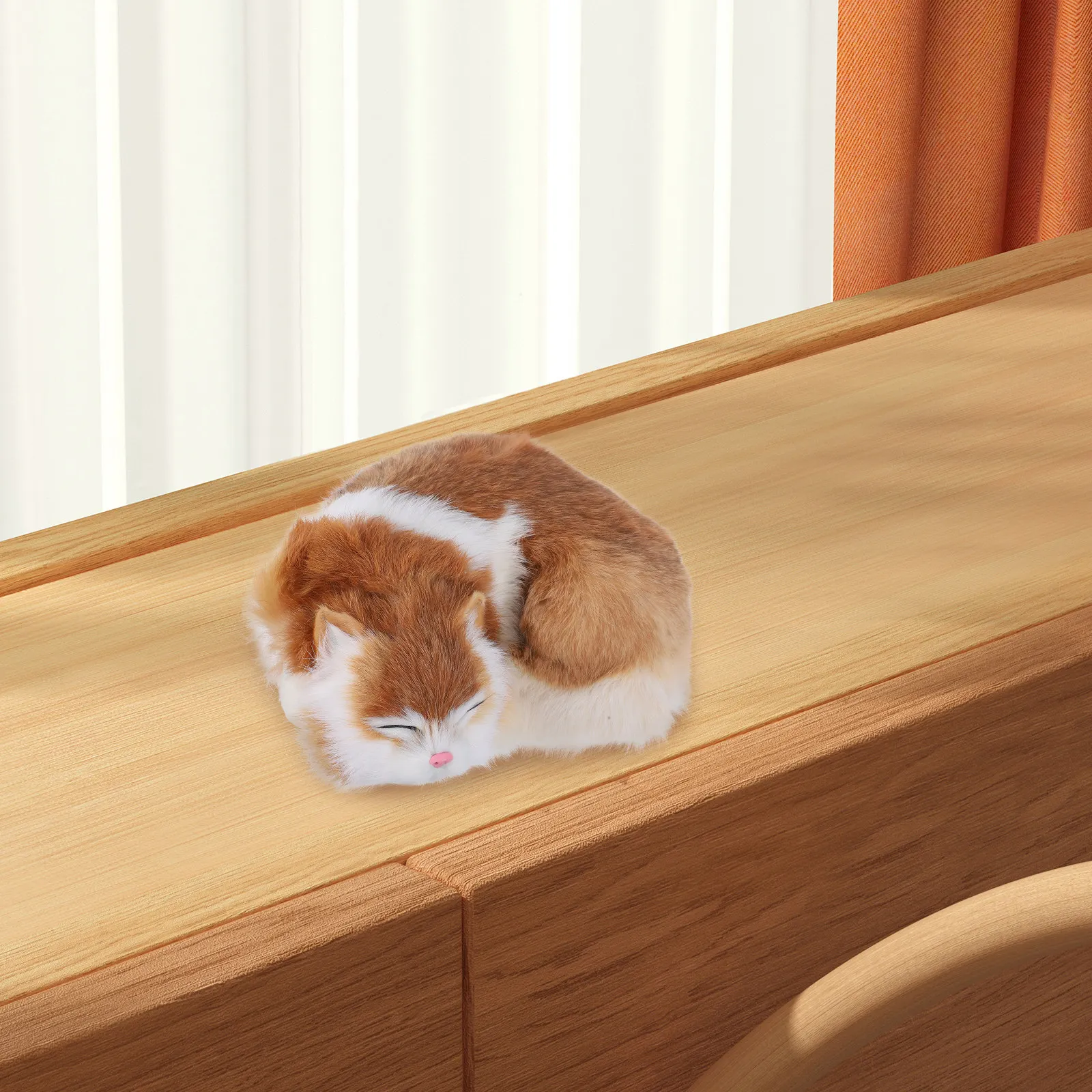 Synthetic Sleeping Cat Lifelike Kitten Simulation Sculpture Home Decoration Realistic Pet Statue Yellow
Synthetic Sleeping Cat Lifelike Kitten Simulation Sculpture Home Decoration Realistic Pet Statue Yellow