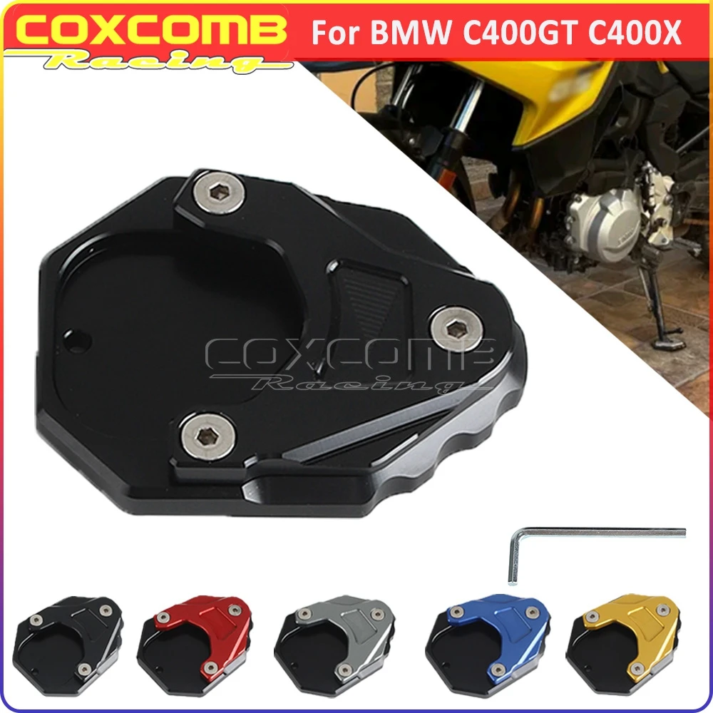 Motorcycle Kick Side Stand Enlarge Support Plate Black Red Grey Blue Gold Kickstand Extension Pad For BMW C400GT C400X 2019-2021
Motorcycle Kick Side Stand Enlarge Support Plate Black Red Grey Blue Gold Kickstand Extension Pad For BMW C400GT C400X 2019-2021