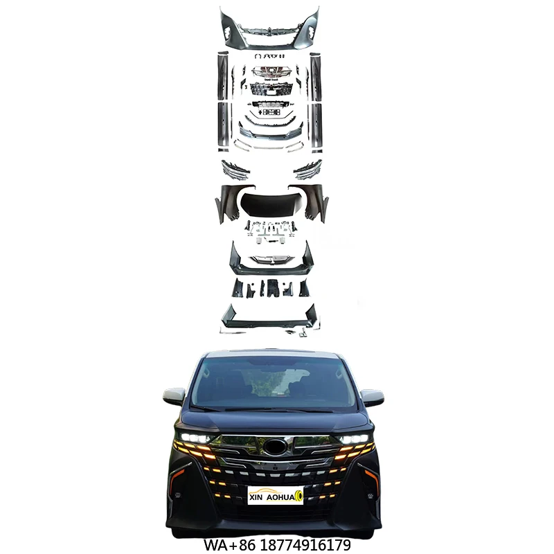 Высококачественный комплект кузова для Alfa 2015-2023 30-35, обновление серии 2024, 40 серии, автомобильный бампер, капот, передняя и задняя светодиодная подсветка
Высококачественный комплект кузова для Alfa 2015-2023 30-35, обновление серии 2024, 40 серии, автомобильный бампер, капот, передняя и задняя светодиодная подсветка