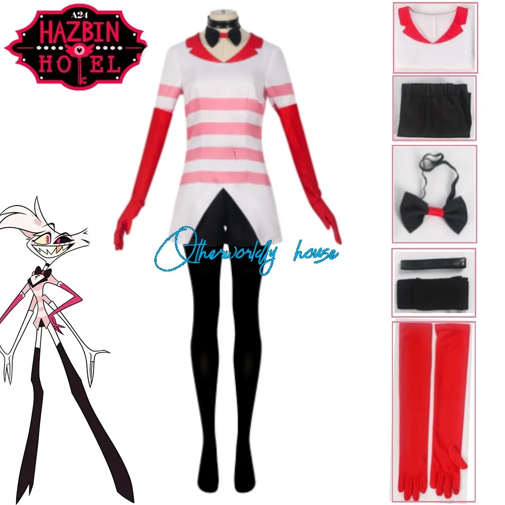 2024 Aimie Hazbin Косплей Ангел косплей костюм униформа женский пылезащитный розовый костюм Хэллоуин карнавал день рождения искусственное платье перчатки
2024 Aimie Hazbin Косплей Ангел косплей костюм униформа женский пылезащитный розовый костюм Хэллоуин карнавал день рождения искусственное платье перчатки
