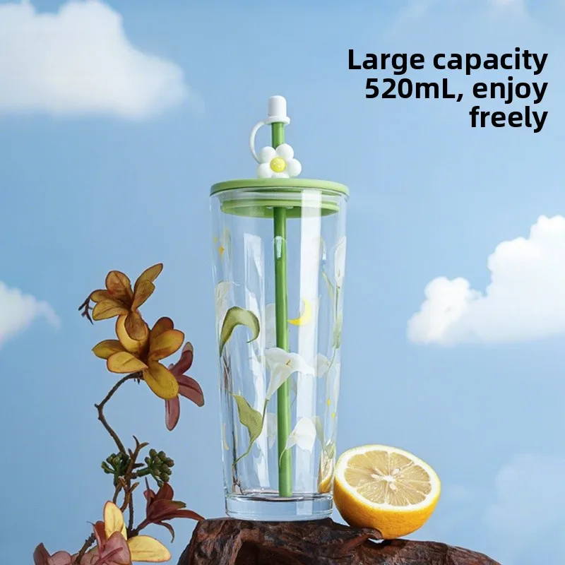 High Aesthetic Value Large Capaci Glass Cup with St for Drinking Water Office Coffee Cup for Men And Women Cartoon Design
High Aesthetic Value Large Capaci Glass Cup with St for Drinking Water Office Coffee Cup for Men And Women Cartoon Design