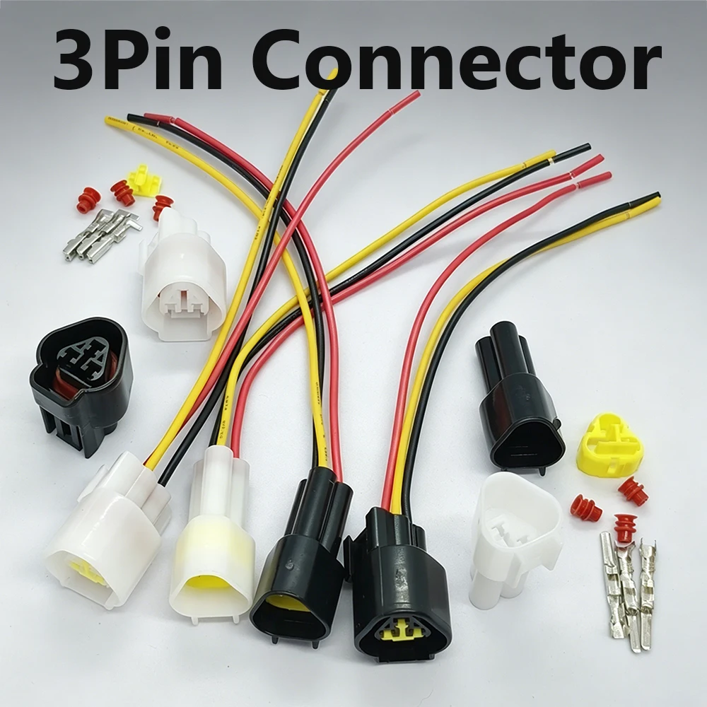 1Set 3Pin Way Black White Male Female Waterproof Auto Electrical Wire Connector Plug Wire Harness Plug For Car Electrical System
1Set 3Pin Way Black White Male Female Waterproof Auto Electrical Wire Connector Plug Wire Harness Plug For Car Electrical System