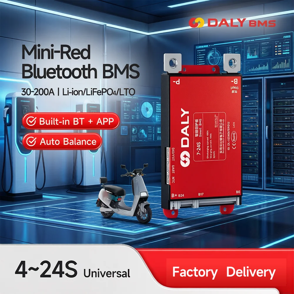 Daly Smart BMS 4S 6S 8S 12S 13S 14S 16S 17S 20S 24S Bluetooth UART BMS 30A 40A 60A 80A 100A 150A 200A Lifepo4 Li-Ion LTO Battery
Daly Smart BMS 4S 6S 8S 12S 13S 14S 16S 17S 20S 24S Bluetooth UART BMS 30A 40A 60A 80A 100A 150A 200A Lifepo4 Li-Ion LTO Battery
