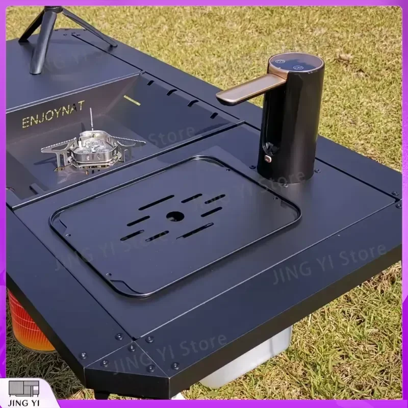 Outdoor Camping Table with Electric Water Dispenser Pump Aluminum Alloy Portable Field Lab Table for Scientific Instruments
Outdoor Camping Table with Electric Water Dispenser Pump Aluminum Alloy Portable Field Lab Table for Scientific Instruments