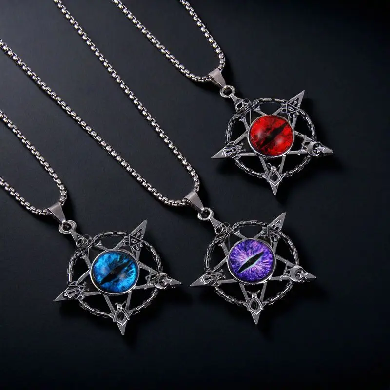2026 Hot New High-Quality Vintage Distressed Skull Evil Eye Badge Necklace Hip Hop Punk Pentagram Magic Pendant Collectible Gift
2026 Hot New High-Quality Vintage Distressed Skull Evil Eye Badge Necklace Hip Hop Punk Pentagram Magic Pendant Collectible Gift