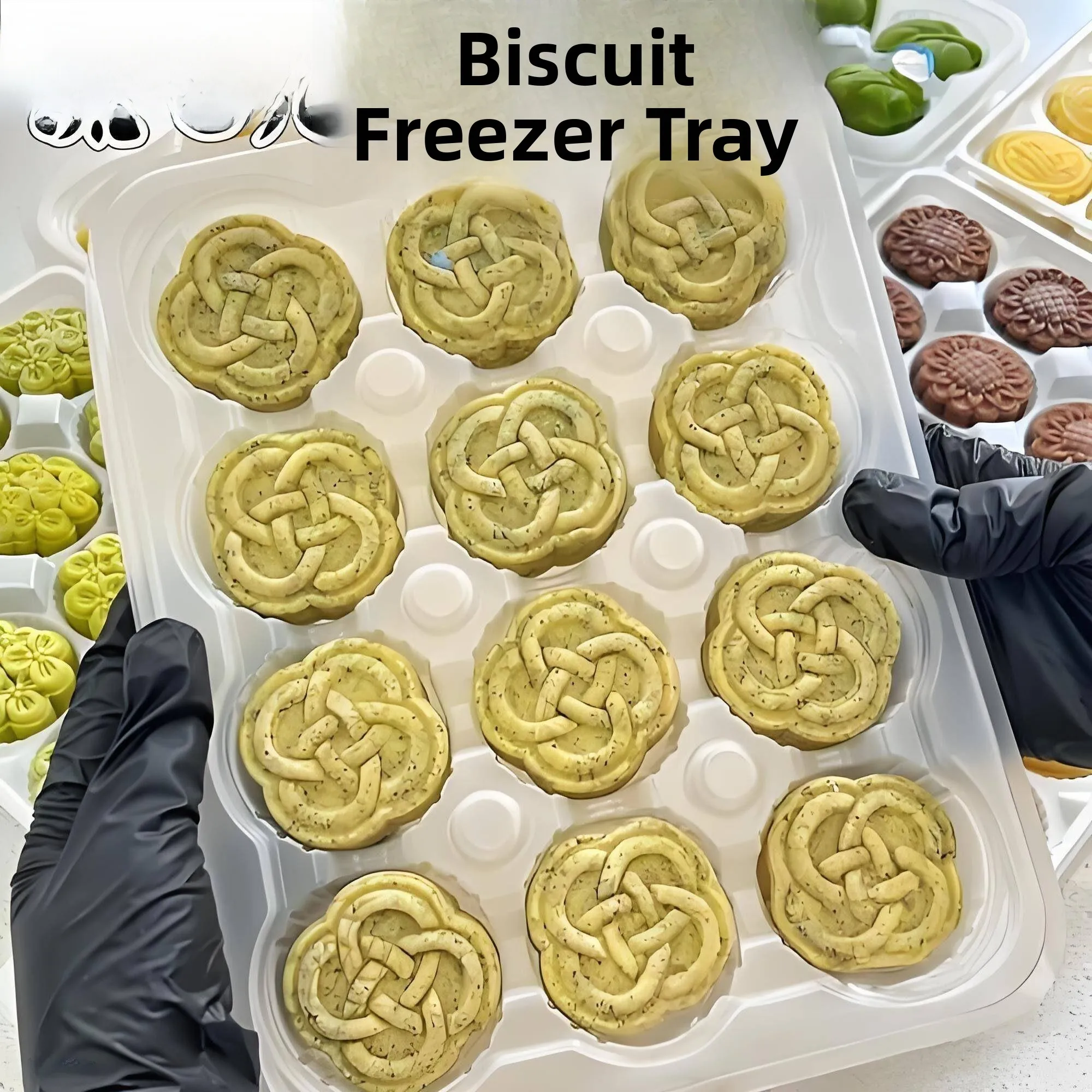 Freezing Packaging Box Mooncake Core Dessert Preservation Sealed Quick Freezing Storage Box Commercial Pastry Freshness Maint...