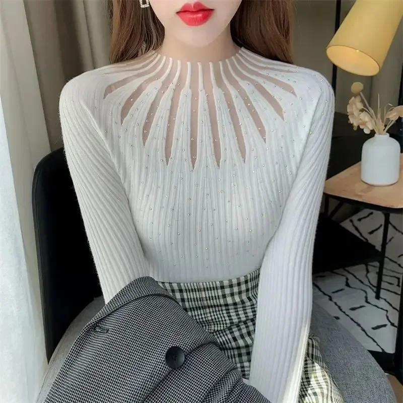 2024, Ropa Mujer, темпераментный свитер для женщин, осенне-зимняя одежда, лоскутный кружевной джемпер, туника с бриллиантами, вязаные пуловеры, топы
2024, Ropa Mujer, темпераментный свитер для женщин, осенне-зимняя одежда, лоскутный кружевной джемпер, туника с бриллиантами, вязаные пуловеры, топы