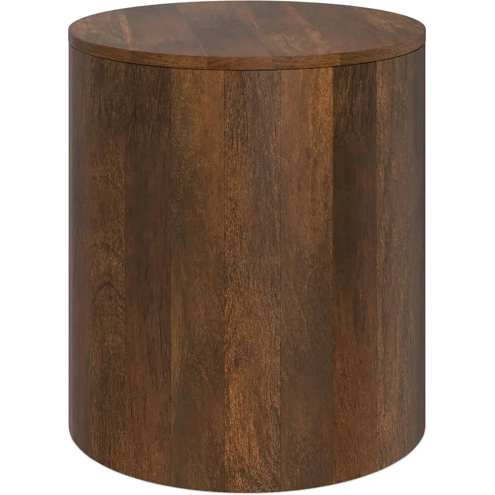 Millbury End Table - 20 inch Wide Solid Mango Wood Round Side Table in Walnut Brown, Contemporary Accent Table or Living Room, B
Millbury End Table - 20 inch Wide Solid Mango Wood Round Side Table in Walnut Brown, Contemporary Accent Table or Living Room, B