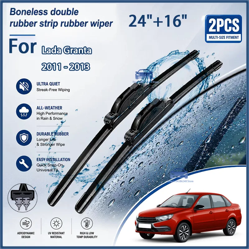 Front Wiper Blades For Lada Granta 2011 - 2013 Windshield Windscreen Clean Window Car Rain Brushes 24"+16" Modification Parts
Front Wiper Blades For Lada Granta 2011 - 2013 Windshield Windscreen Clean Window Car Rain Brushes 24"+16" Modification Parts