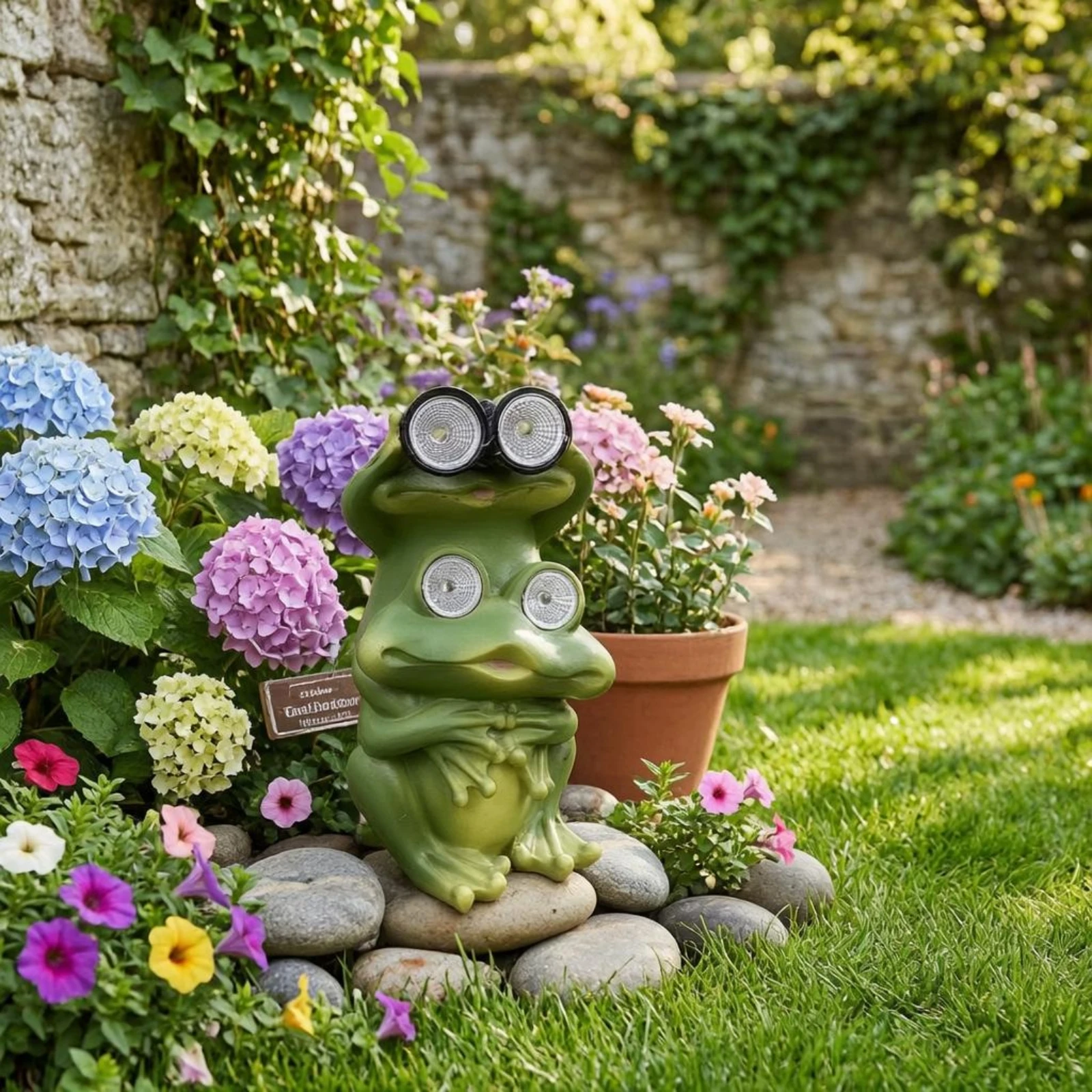Solar Frog Statue Sculpted Solar Frog Ornament Outdoor Decor Sturdy Resin Energy Efficient for Courtyard
Solar Frog Statue Sculpted Solar Frog Ornament Outdoor Decor Sturdy Resin Energy Efficient for Courtyard