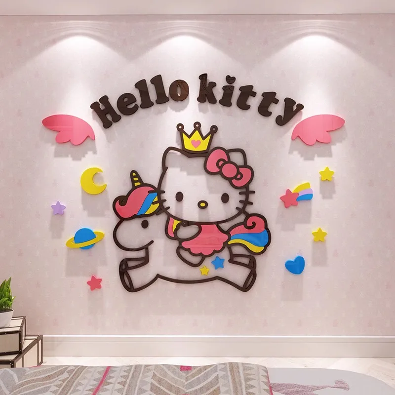 Sanrio Hello Kitty Room Decor Acrylic 3D Wall Sticker Self-Adhesive Cute Children Background Wall Decorative Painting Kid Gifts
Sanrio Hello Kitty Room Decor Acrylic 3D Wall Sticker Self-Adhesive Cute Children Background Wall Decorative Painting Kid Gifts
