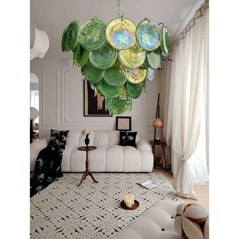 2025 Modern Luxury French Green Glass Ceiling Chandelier Lighting Elegant Home Decoration Big Hanging Lamps over Living Room
2025 Modern Luxury French Green Glass Ceiling Chandelier Lighting Elegant Home Decoration Big Hanging Lamps over Living Room