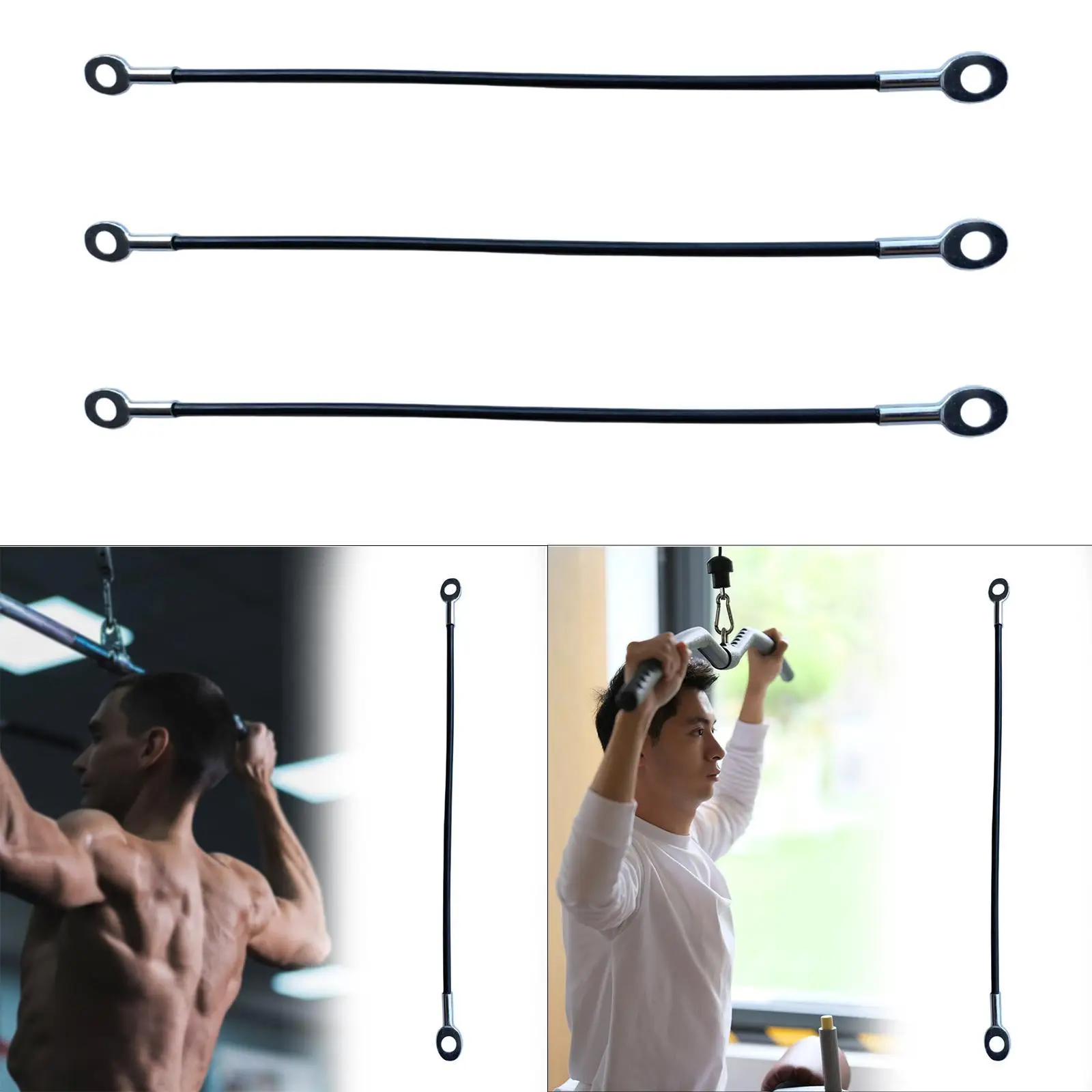 Fitness Pulley Cable Extension Cable Pulley Attachment Premium Wrists Arms Forearms Training DIY Portable Steel Wire Rope 5mm
Fitness Pulley Cable Extension Cable Pulley Attachment Premium Wrists Arms Forearms Training DIY Portable Steel Wire Rope 5mm
