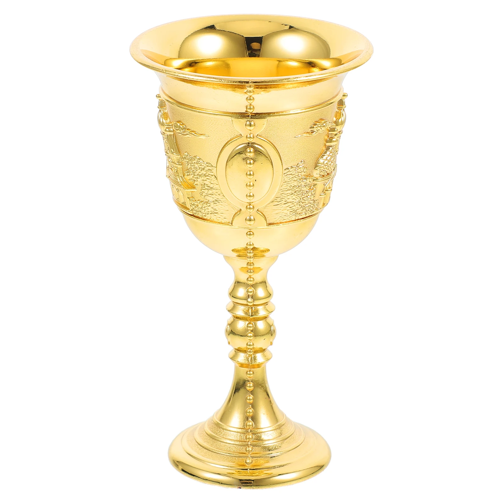 Retro Glass Zinc Alloy Castle Cup Blue Color Stylish Embossed Vintage Delicate Atmosphere Safe Practical Long Lasting Use
Retro Glass Zinc Alloy Castle Cup Blue Color Stylish Embossed Vintage Delicate Atmosphere Safe Practical Long Lasting Use