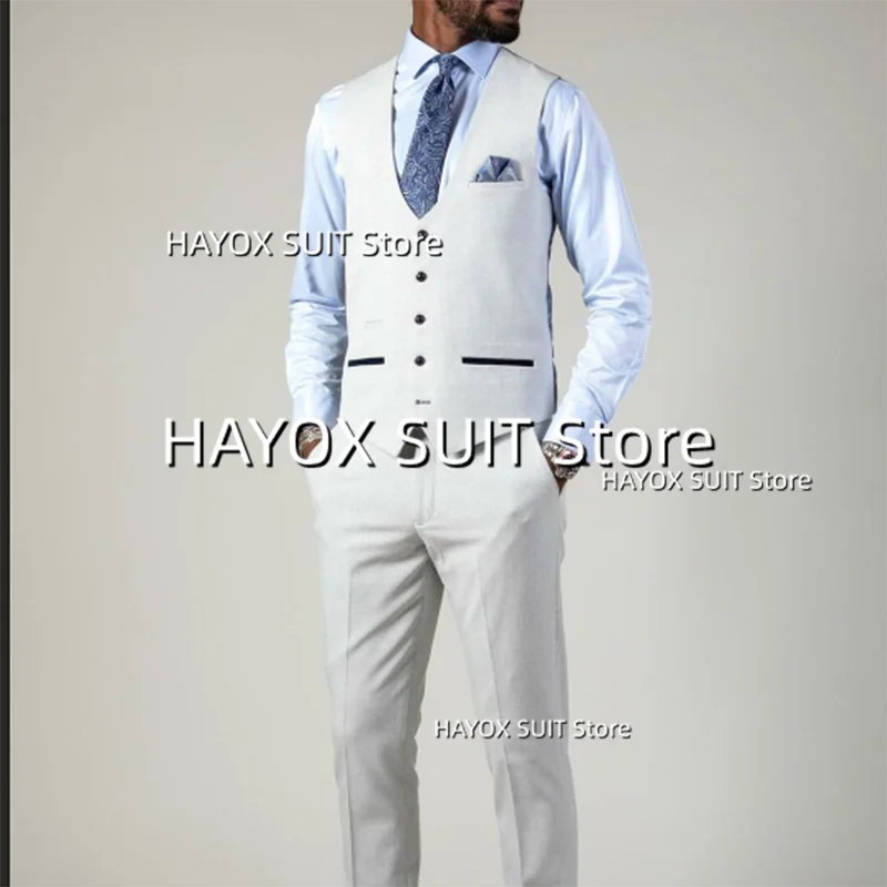 Men's Suit Vest Slim Fit Single-Breasted Plaid Sleeveless Jackets Business Formal Interview Office Waistcoat
Men's Suit Vest Slim Fit Single-Breasted Plaid Sleeveless Jackets Business Formal Interview Office Waistcoat