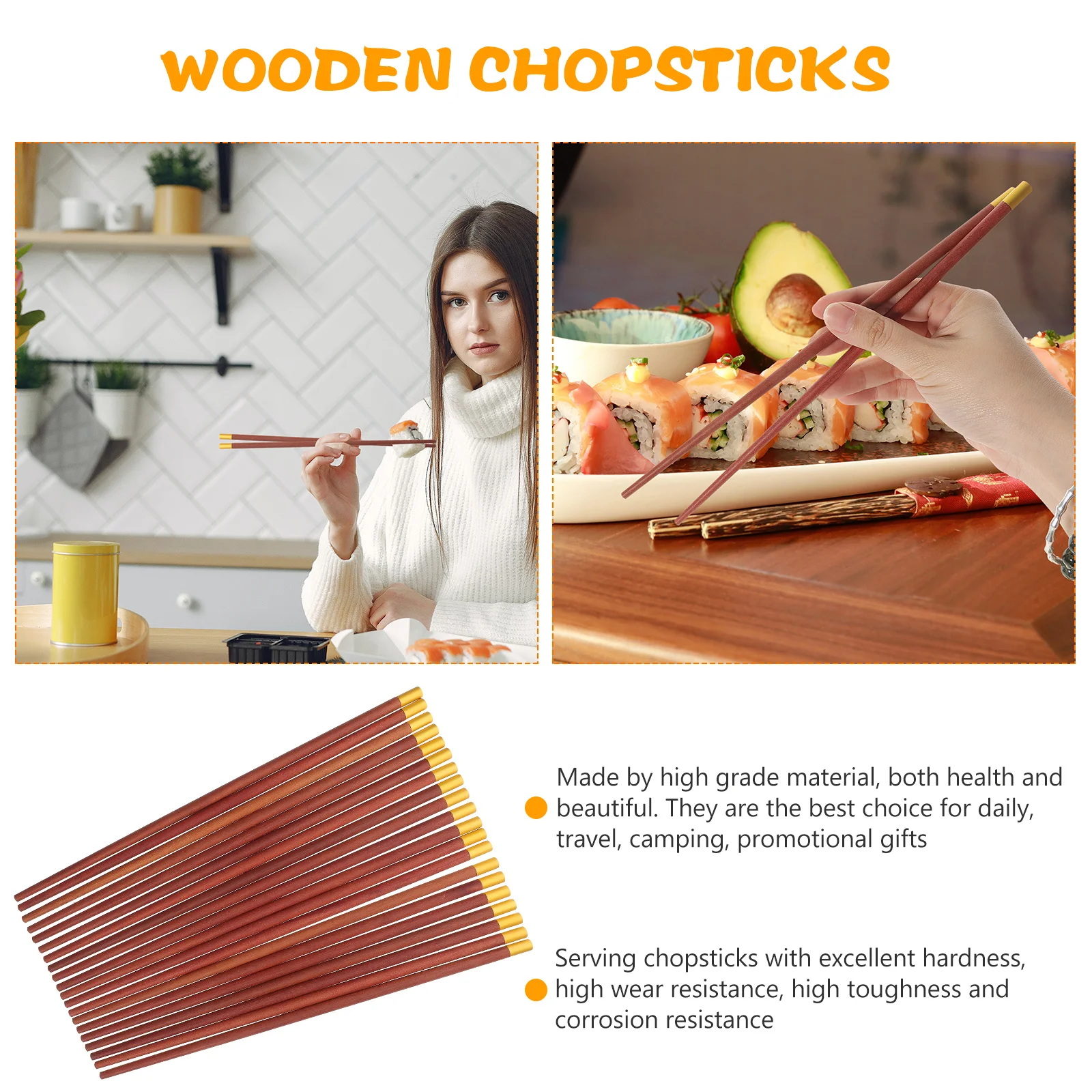 10Pairs Red Sandalwood Chopsticks High Grade Wood Smooth Finish Ideal for Noodles Rice Bowl Korean Bbq Japan Sushi Night
10Pairs Red Sandalwood Chopsticks High Grade Wood Smooth Finish Ideal for Noodles Rice Bowl Korean Bbq Japan Sushi Night