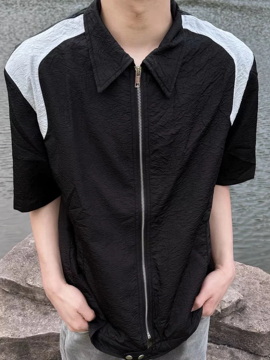 Мужская летняя рубашка Cleanfit Patchwork из ледяного шелка с коротким рукавом, свободного кроя, молодежная повседневная одежда с дизайнерским акцентом
Мужская летняя рубашка Cleanfit Patchwork из ледяного шелка с коротким рукавом, свободного кроя, молодежная повседневная одежда с дизайнерским акцентом