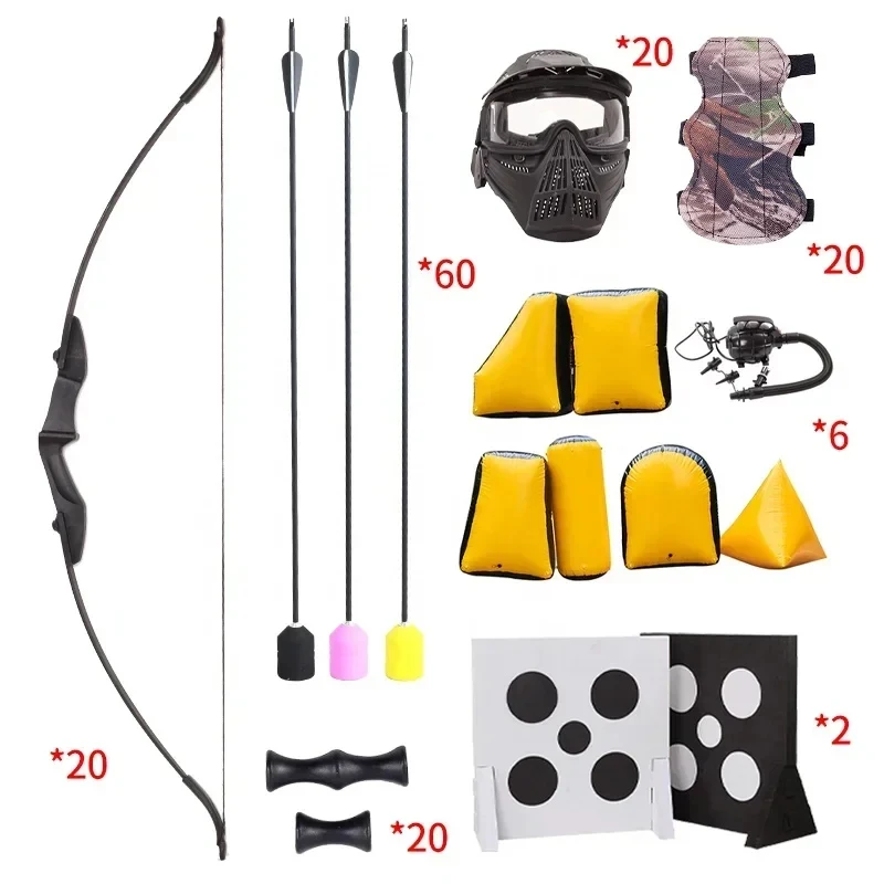 (Sea shipping) FOR 20 Human Combat Archery Tag Set Outdoor Shooting Range Bow And Arrow Equipment Shooting Games Right Left Hand
(Sea shipping) FOR 20 Human Combat Archery Tag Set Outdoor Shooting Range Bow And Arrow Equipment Shooting Games Right Left Hand