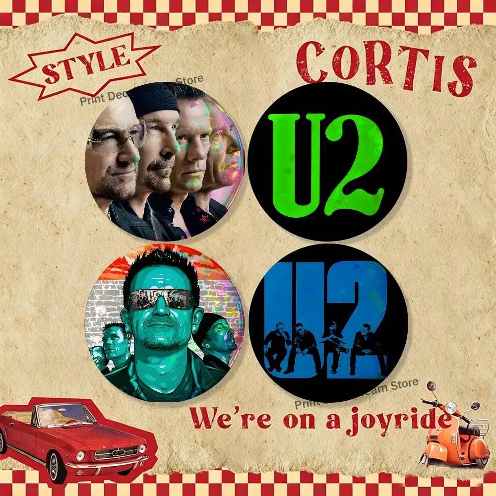 Band U2 Brooches for Backpack Accessories 25,32,44,58,75mm Round Enamel Pins 4-piece set Cartoon Anime Badge
Band U2 Brooches for Backpack Accessories 25,32,44,58,75mm Round Enamel Pins 4-piece set Cartoon Anime Badge