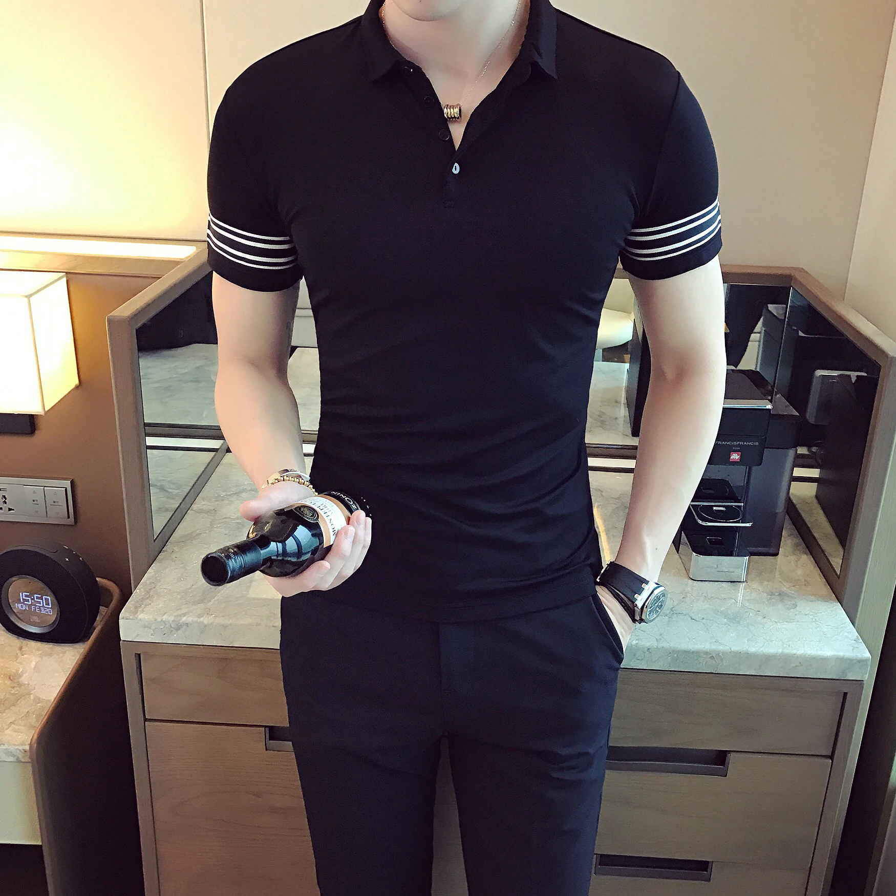 Youth Stretchable White Business Casual Polo Men's Daily Versatile Short Sleeve T-Shirt M-4XL
Youth Stretchable White Business Casual Polo Men's Daily Versatile Short Sleeve T-Shirt M-4XL