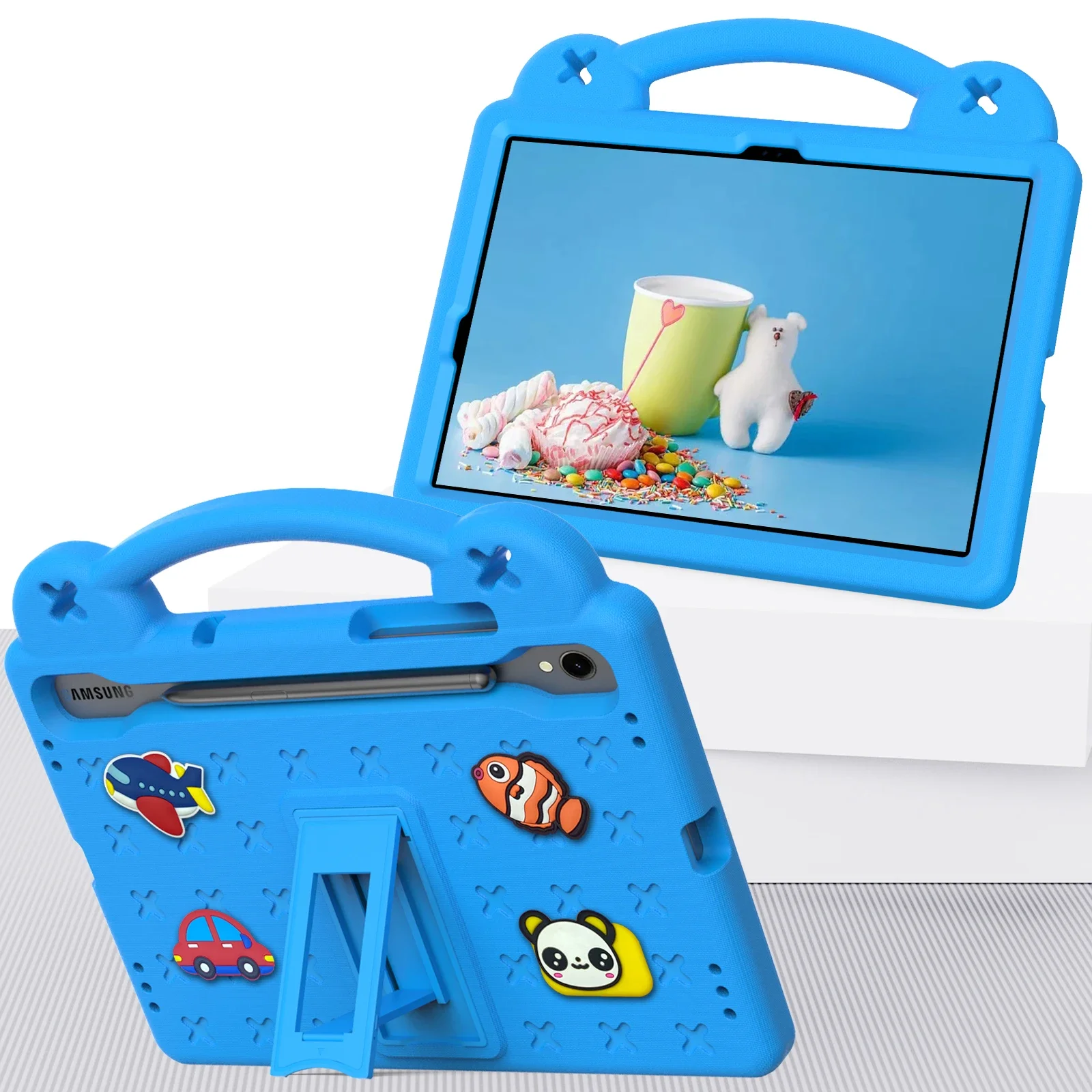 Tablet for Samsung Galaxy Tab S9 S8 S7 11'' S6 10.5 inch S6 Lite 10.4'' S5e 10.5 inch kid Cartoon Shockproof EVA material cover
Tablet for Samsung Galaxy Tab S9 S8 S7 11'' S6 10.5 inch S6 Lite 10.4'' S5e 10.5 inch kid Cartoon Shockproof EVA material cover