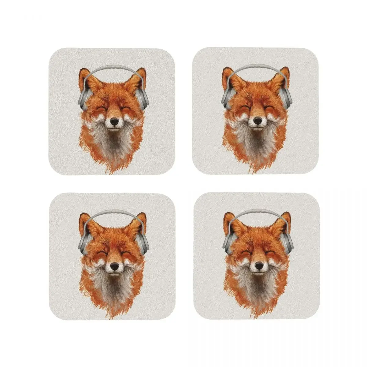 Smiling Musical Fox Coasters Coasters Coffee Mat Set of 4 Placemats Cup Tableware Decoration & Accessories Pads for Home Kitchen
Smiling Musical Fox Coasters Coasters Coffee Mat Set of 4 Placemats Cup Tableware Decoration & Accessories Pads for Home Kitchen