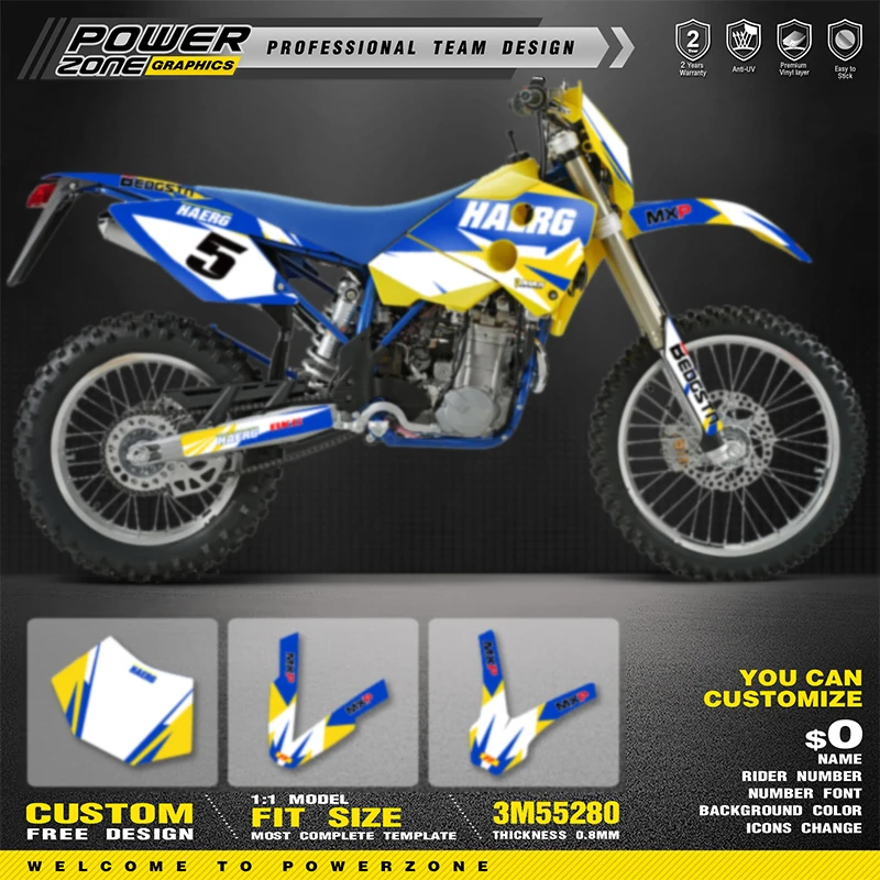 PowerZone Custom Team Graphics Backgrounds Decals Stickers Kit For HUSABERG TE250 300 2001 2002 2003 2004 2005 FE 390 450 570 06
PowerZone Custom Team Graphics Backgrounds Decals Stickers Kit For HUSABERG TE250 300 2001 2002 2003 2004 2005 FE 390 450 570 06