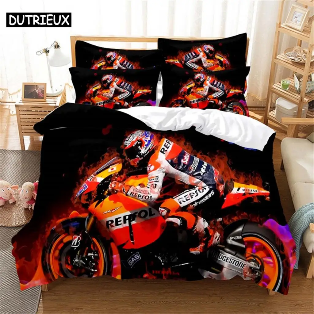 3D Printed Queen Size Moto Themed Duvet Cover Set, Bedding Set
3D Printed Queen Size Moto Themed Duvet Cover Set, Bedding Set