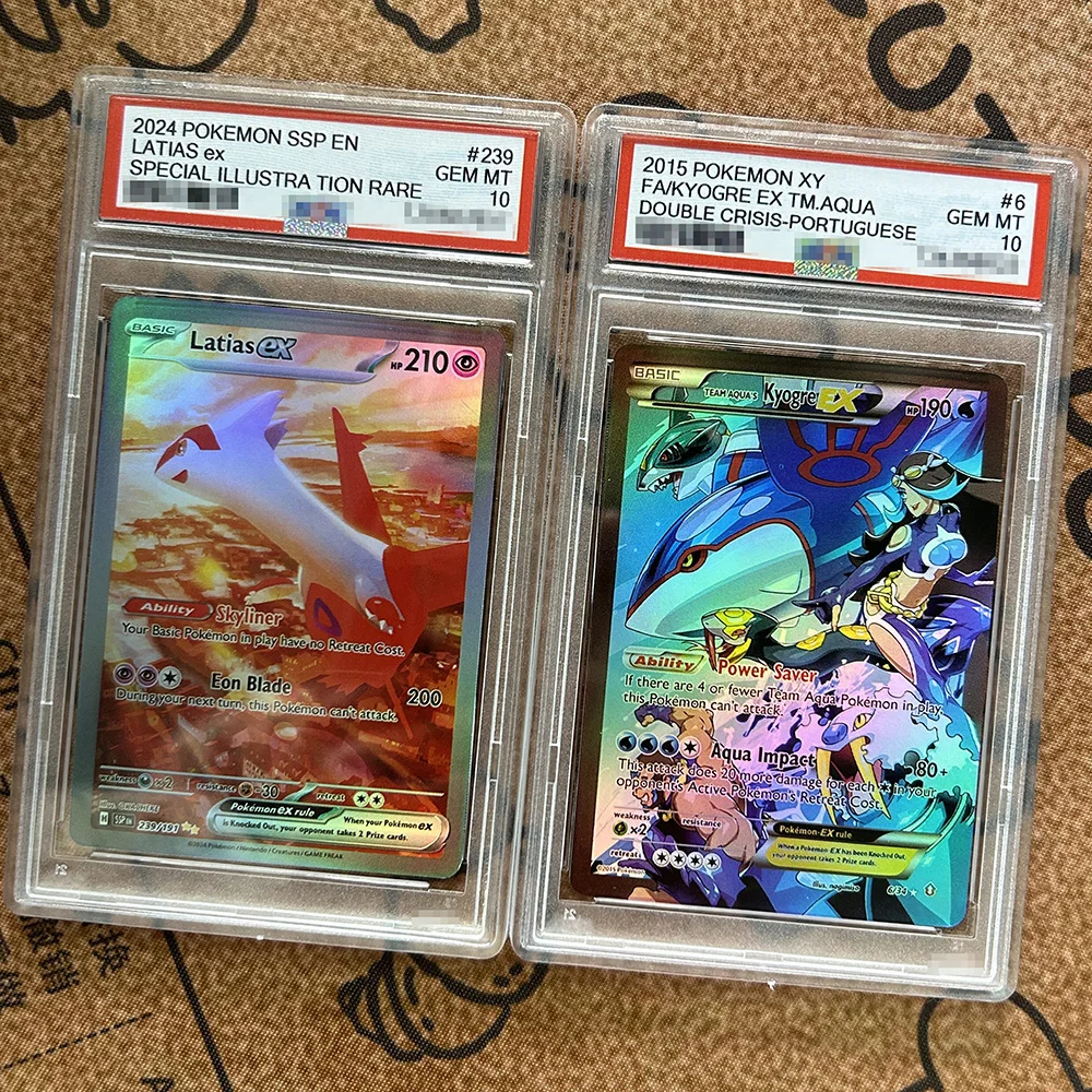Diy PTCG Rating Collection Card Mew Gengar Charizard Eevee Latias Kyogre Special Illustration Rare Ex Hobby Collection Game Card
Diy PTCG Rating Collection Card Mew Gengar Charizard Eevee Latias Kyogre Special Illustration Rare Ex Hobby Collection Game Card