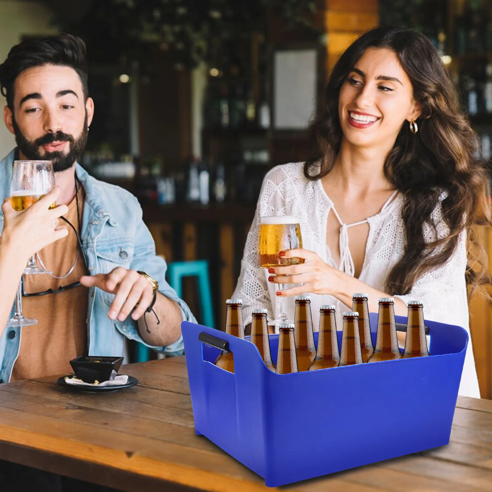 Sturdy Portable Square Beer Bucket Large Capacity Ice Container For Outdoor Camping Picnics Parties Compact Design Easy Carry
Sturdy Portable Square Beer Bucket Large Capacity Ice Container For Outdoor Camping Picnics Parties Compact Design Easy Carry