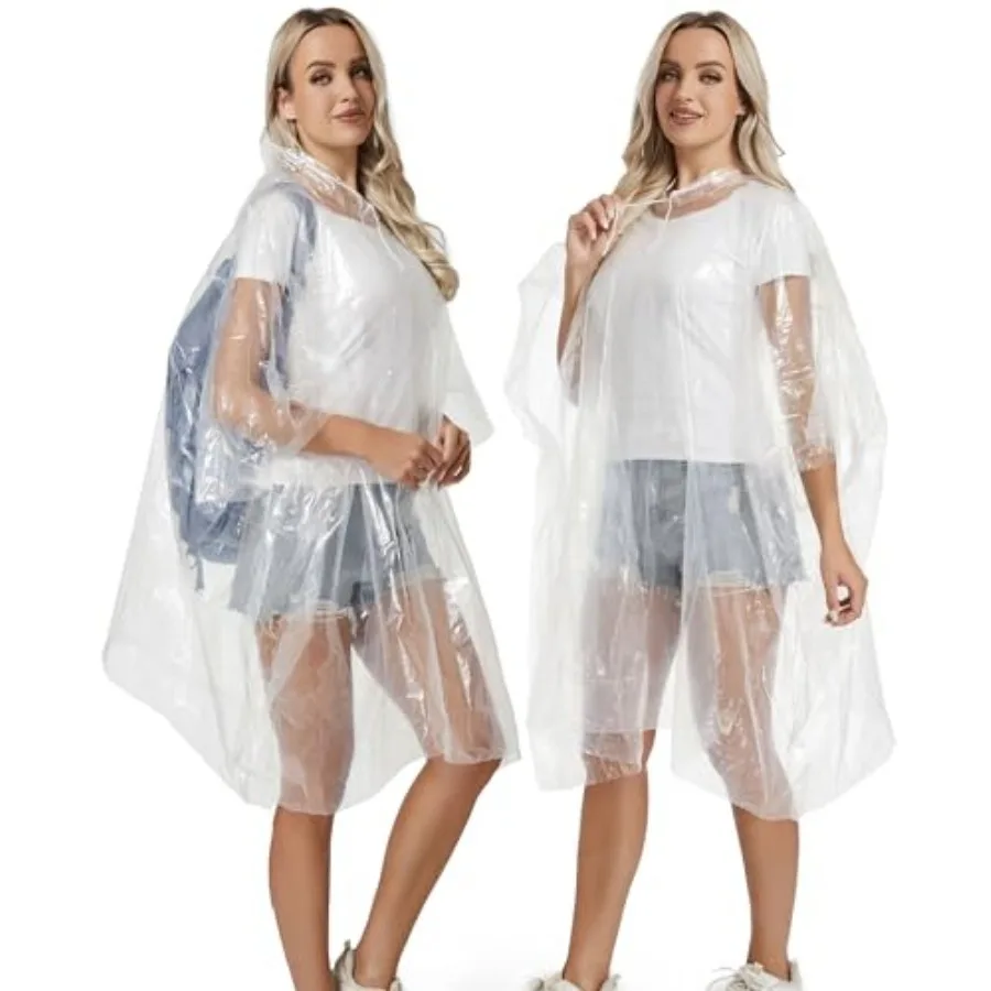 4/6/12 Pack Disposable Rain Ponchos for Adults - Emergency Rain Poncho for Camping Hiking Travelling
4/6/12 Pack Disposable Rain Ponchos for Adults - Emergency Rain Poncho for Camping Hiking Travelling