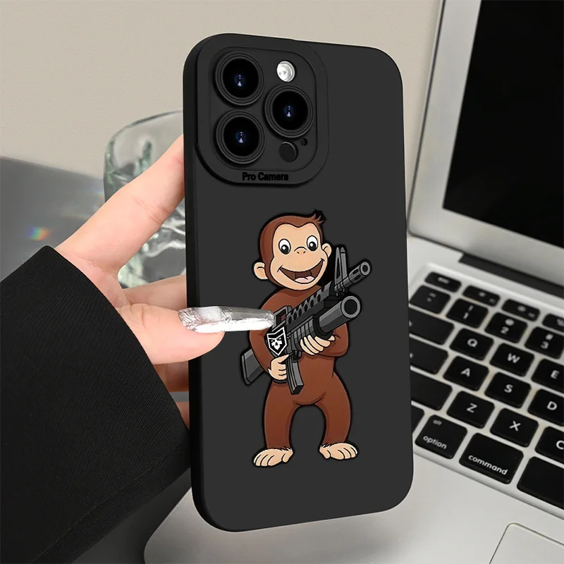 Monkey gun pattern phone case for iPhone 17 16 15 14 13 12 11 Pro/ Max/Plus shock-proof rear cover anti-fingerprint
Monkey gun pattern phone case for iPhone 17 16 15 14 13 12 11 Pro/ Max/Plus shock-proof rear cover anti-fingerprint