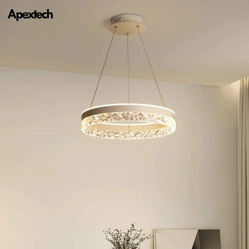 Elegant Crystal Ring Pendant Lights Circular Ceiling Hanging Lamp Dining Room LED Pendant Children's Room Decor Chandeliers
Elegant Crystal Ring Pendant Lights Circular Ceiling Hanging Lamp Dining Room LED Pendant Children's Room Decor Chandeliers