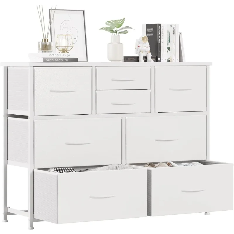 8-Drawers Dresser, Fabric Dressers Drawers for Bedroom, Hallway, Nursery, Closets, Steel Frame, Wood Top
8-Drawers Dresser, Fabric Dressers Drawers for Bedroom, Hallway, Nursery, Closets, Steel Frame, Wood Top